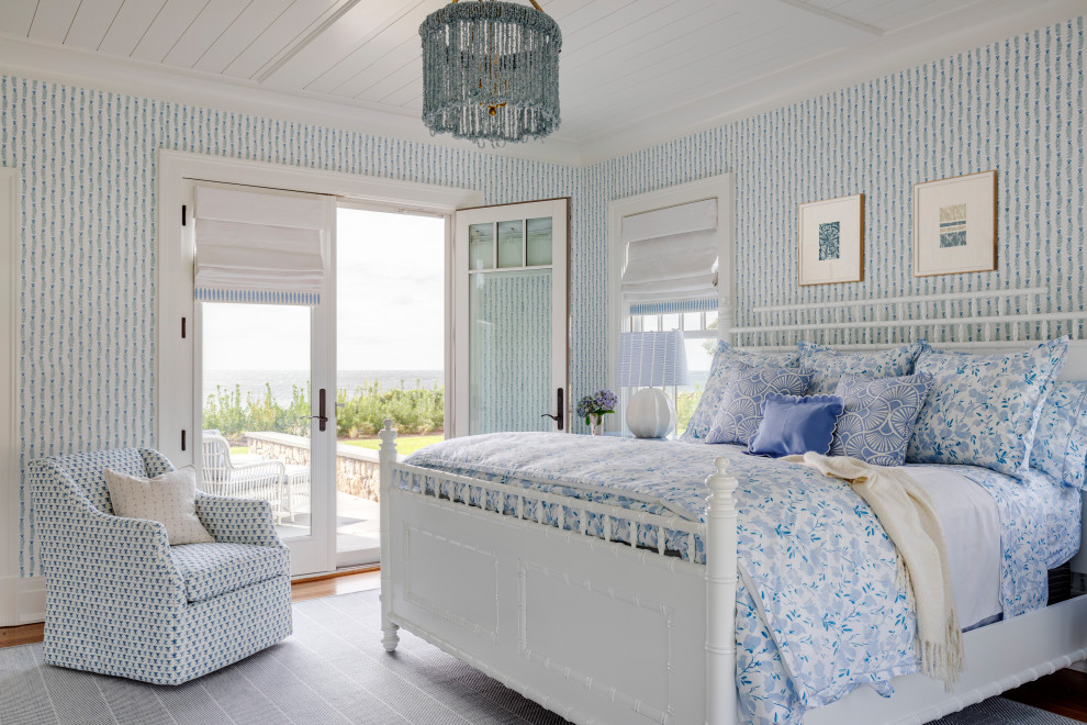 Beach style bedroom in Providence.