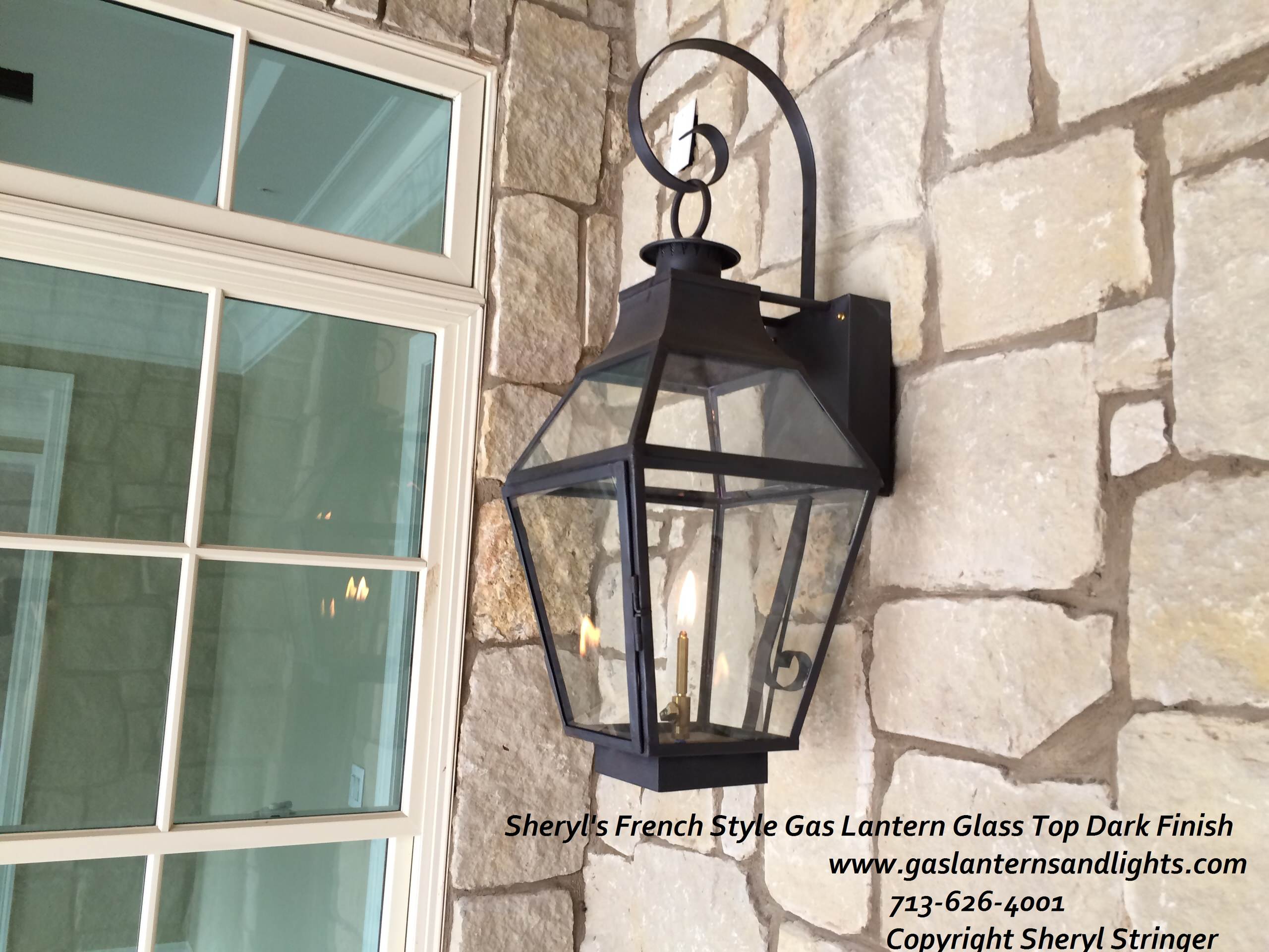 Sheryl's French Style Lanterns with Glass Tops