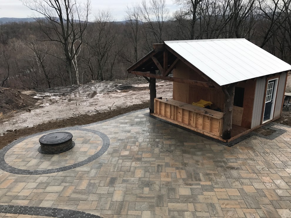 Example of a mountain style shed design in New York