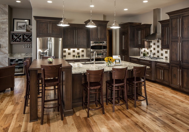Rustic Modern Lake House Transitional Kitchen Omaha By