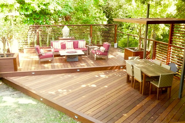 Composite PVC Projects asiatico-terraza-y-balcon