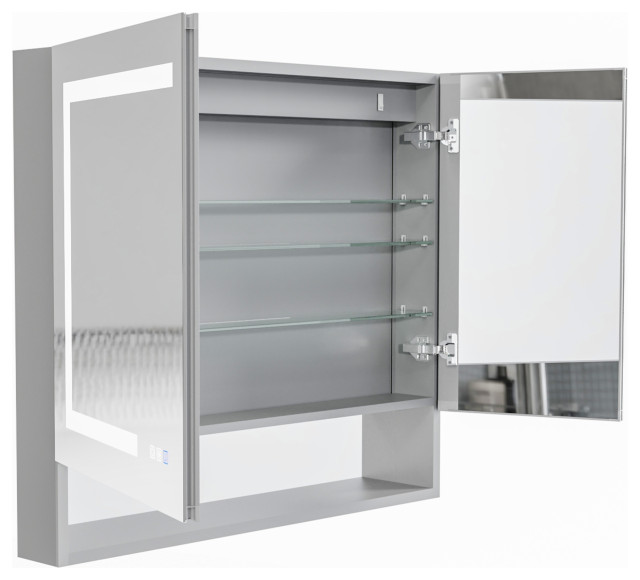Modern LED Mirror Medicine Cabinet With 3-Touch Switches - Modern ...