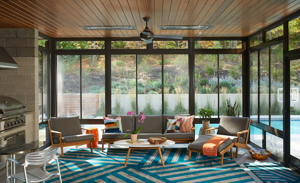 Inspiration for a modern conservatory in Grand Rapids.