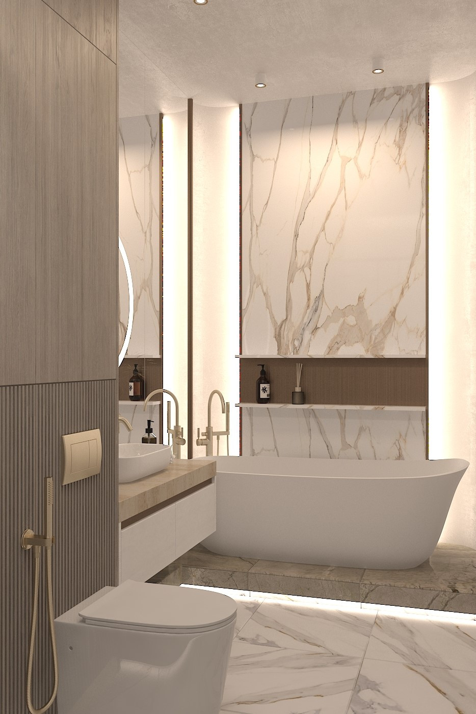 Спальня+ванная