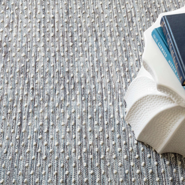 Hobnail Blue Indoor/Outdoor Rug, 6'x9' Transitional Outdoor Rugs by Annie Selke Houzz