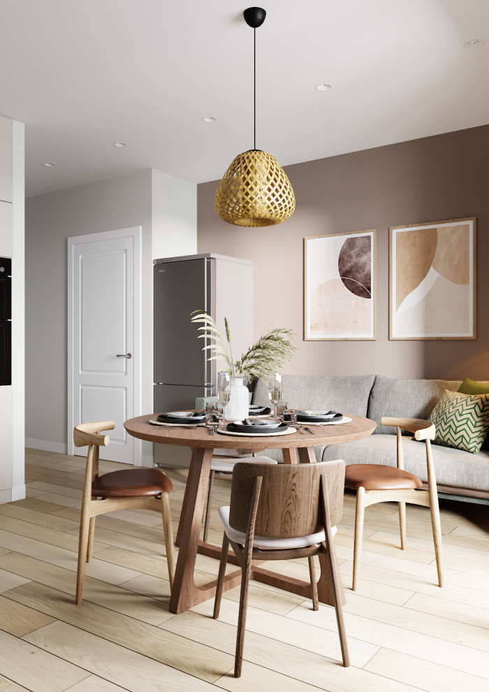 Проект квартиры "Пудра и шоколад"