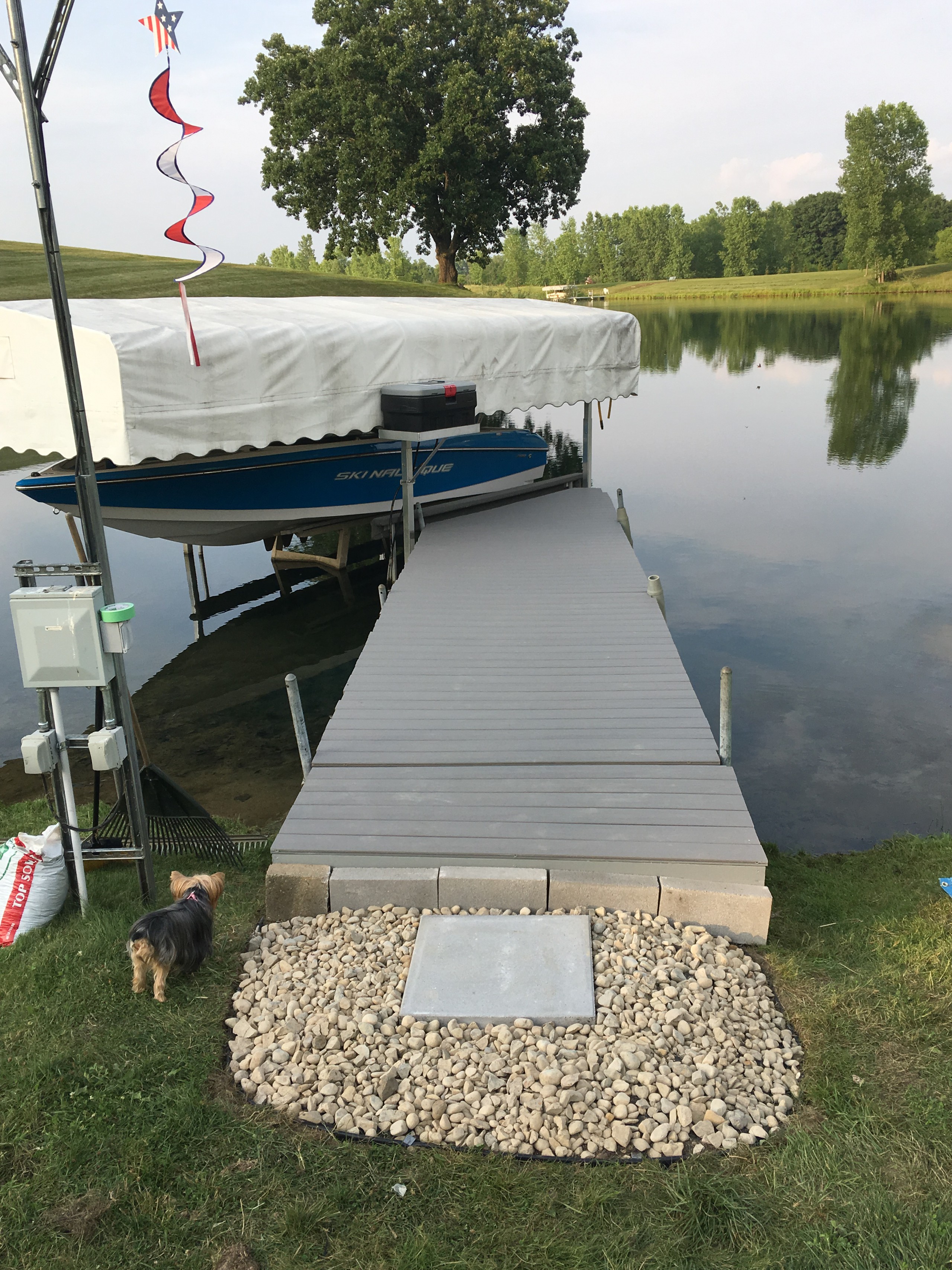 New Fiberon Dock strip and replace and added triangle section