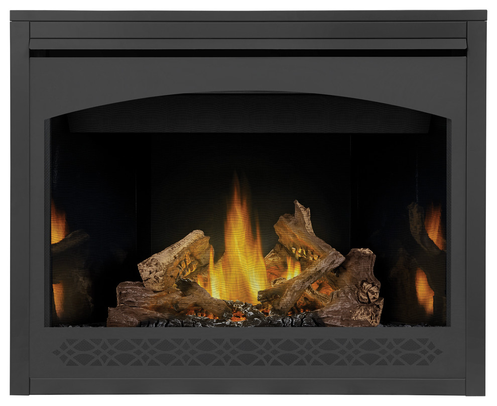 Napoleon B42 Ascent MV Fireplace, Porcelain Panel, Heritage Front