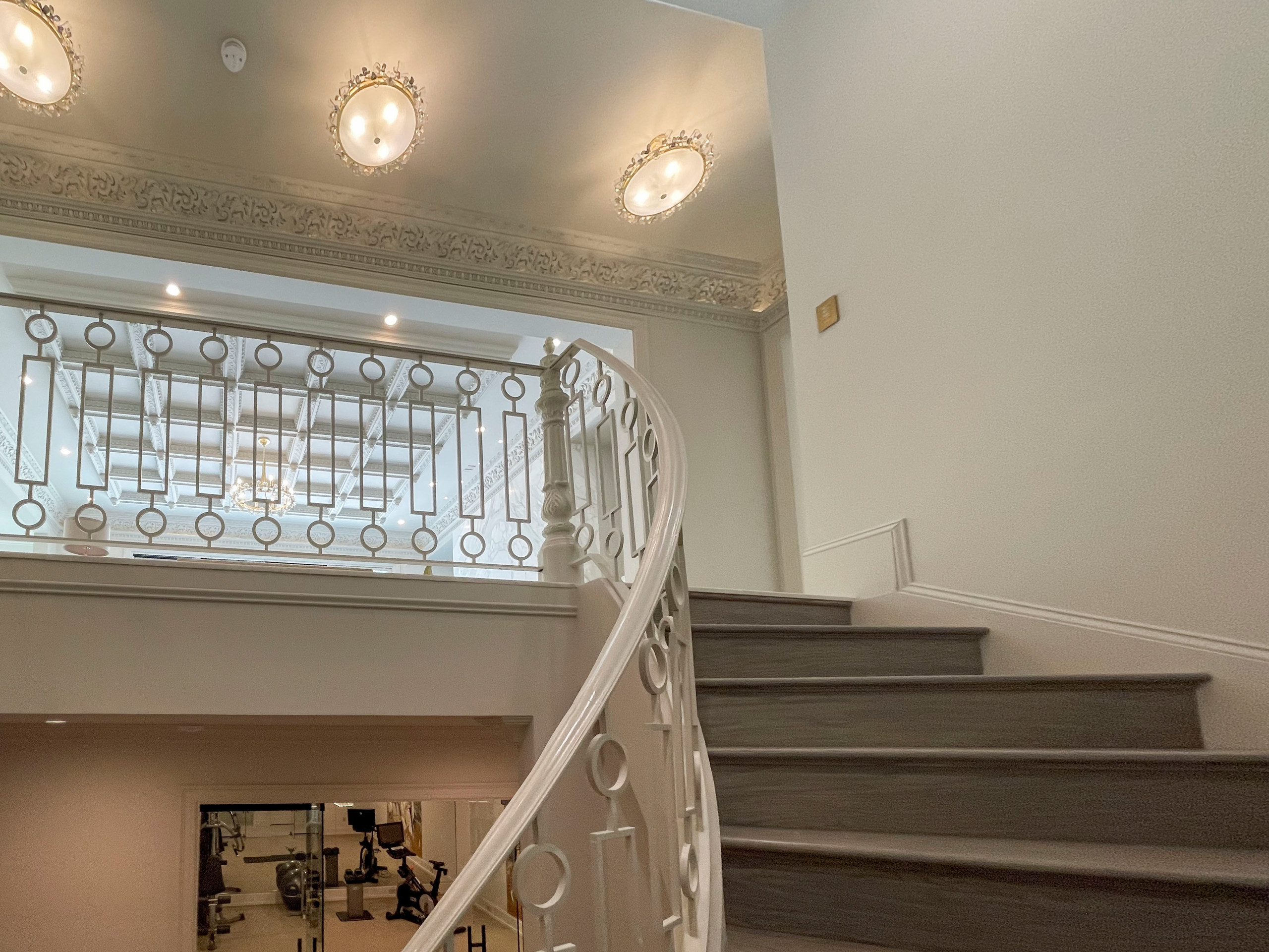 104_Curved Staircases in 18th Century French Inspired Mansion, Mclean VA 22101