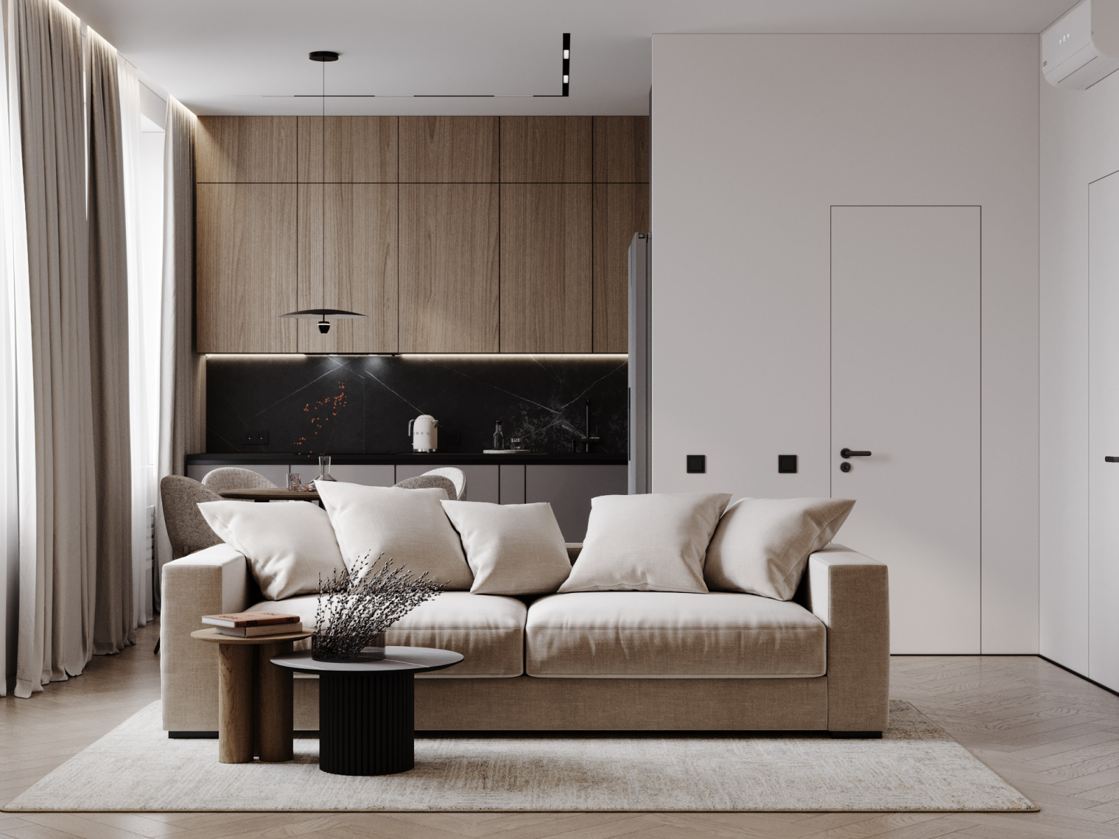 Идеальный современный интерьер в ЖК Homecity