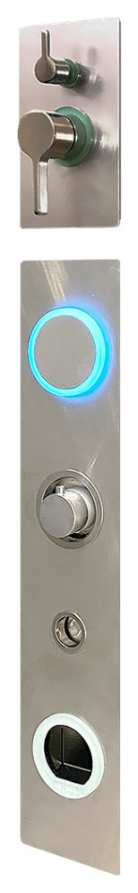 Steam shower - Serene Steam - Sensory Splash, Brushed Stainless