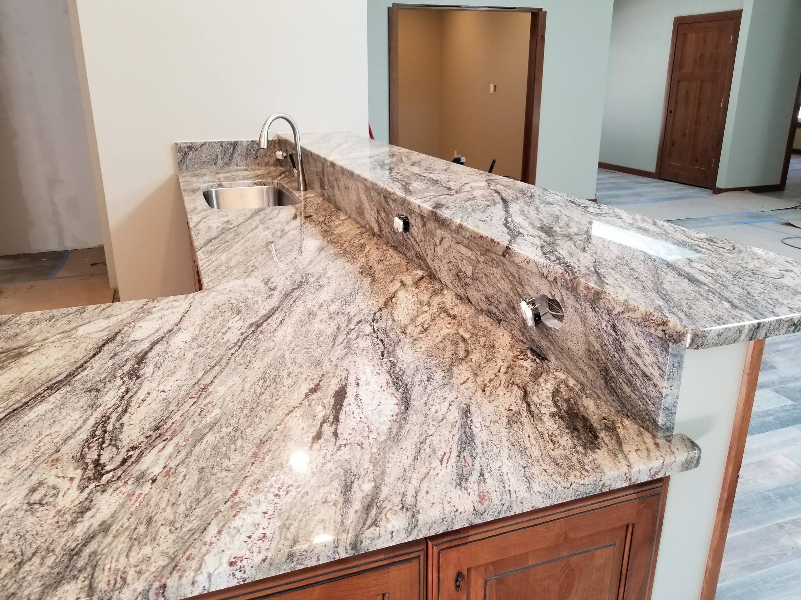 Thunder White Granite Countertops Kitchen Cabinets | Wow Blog