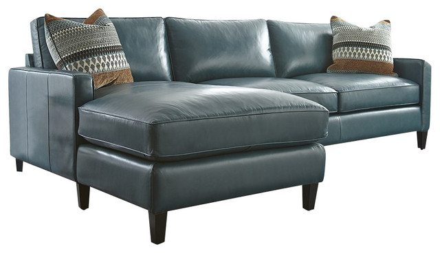 turquoise leather sectional sofa