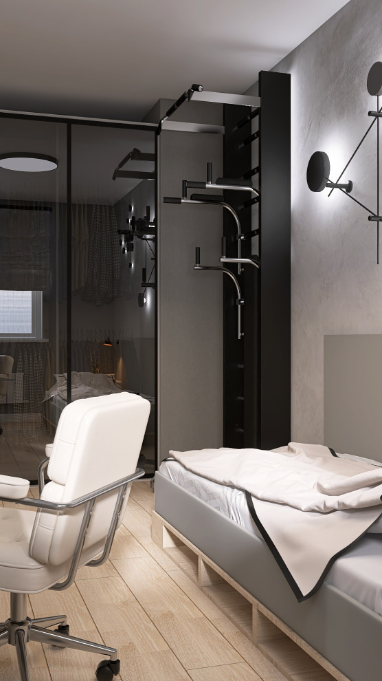 КУХНЯ-ГОСТИНАЯ + СПАЛЬНЯ И КОМНАТА ДЛЯ СЫНА 54 КВ.М.