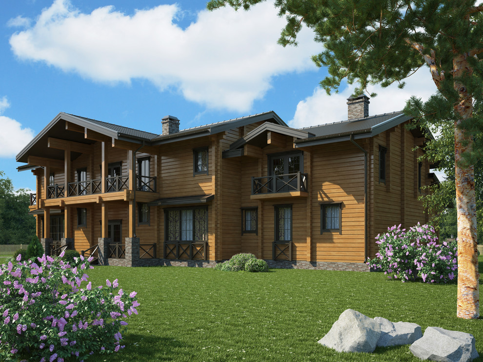 "Обервилье" элитный  дом из клееного бруса от компании "ГРАНДСТРОЙ"