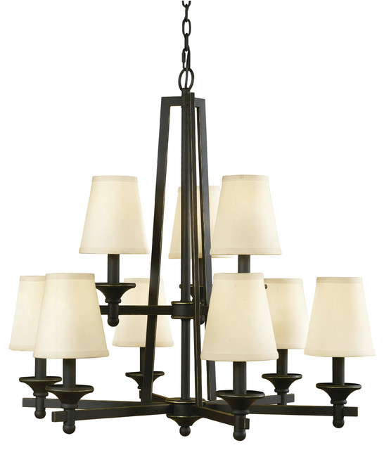 Baxter 6Light Chandelier Traditional Chandeliers by Woodbridge