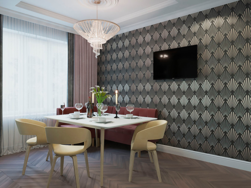 Дизайн проект 2х-комнатной квартиры в неоклассике