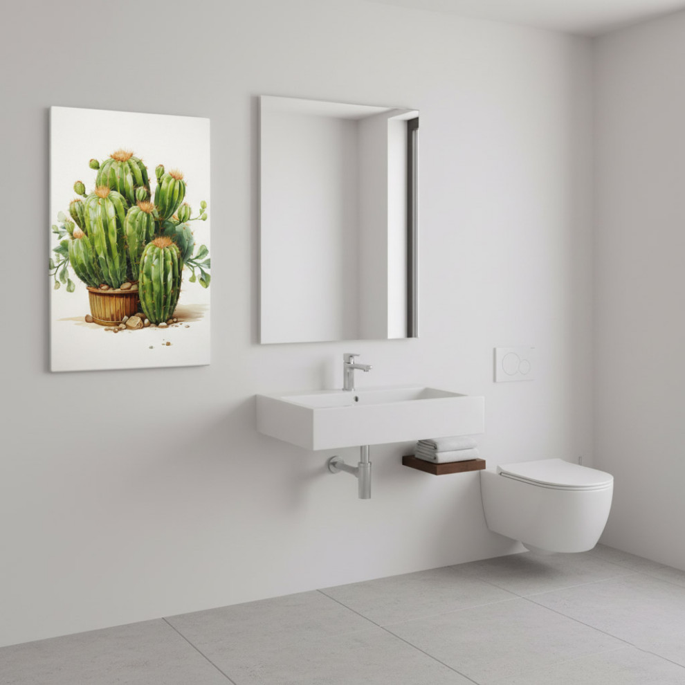 A Collection of Cacti - Illustration Pencil Drawing Minimal Style Wall ...
