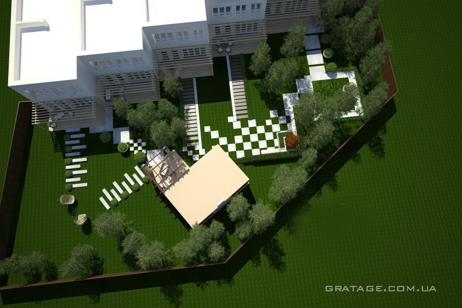 Ландшафт таунхаус