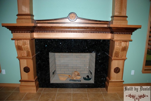 Black Walnut Fireplace Mantel