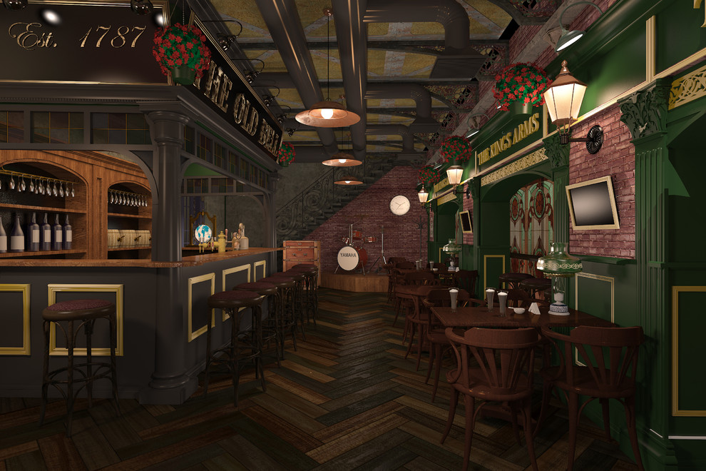 Визуализации интерьеров паб "Пивная Библиотека" г.Волгоград