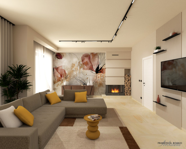 Soggiorno contemporain-salon
