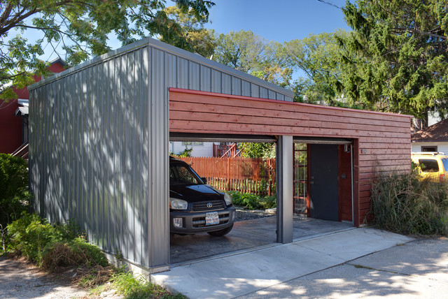 Green Garage - Contemporary - Garage - Chicago - by Tom Bassett-Dilley