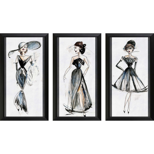 Fashion Trois Artwork 3-Piece Set - Contemporary - Prints And Posters ...