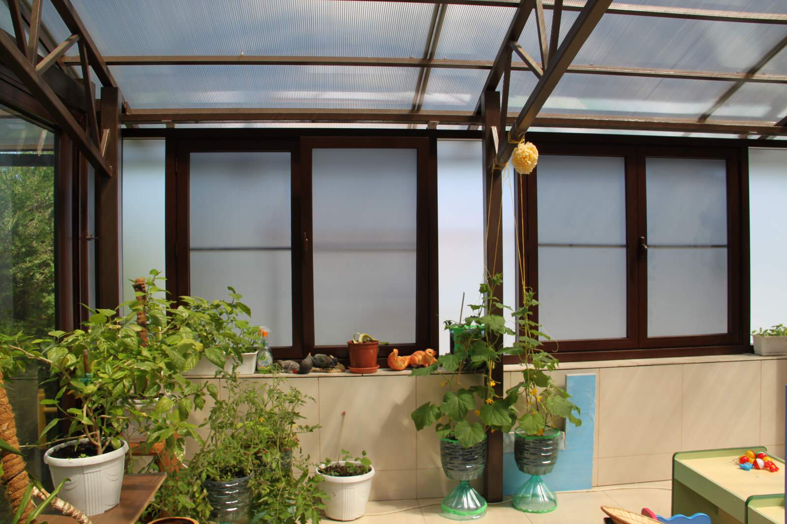 Остекление беседки в Московской области д. Лепешки