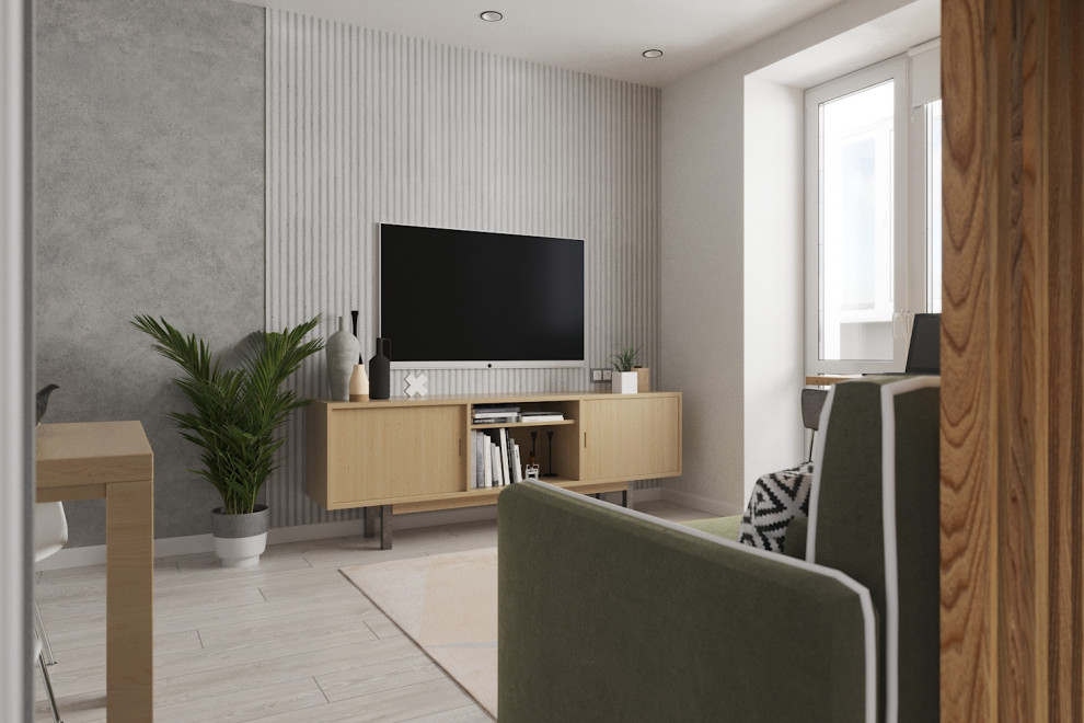 Светлый, воздушный интерьер в спокойных цветах