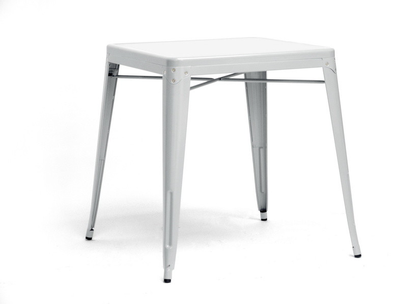 Baxton Studio French Industrial Modern Dining Table in White