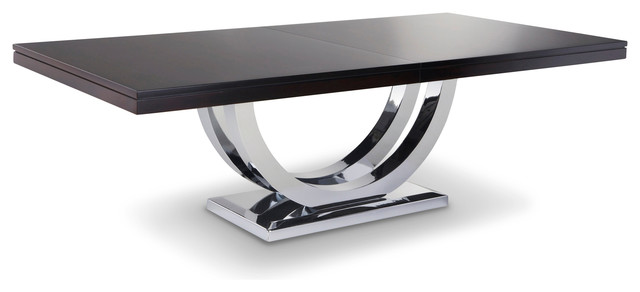Metro Chrome Base Dining Table Modern Tables Other By Metro Chrome Base Dining Table