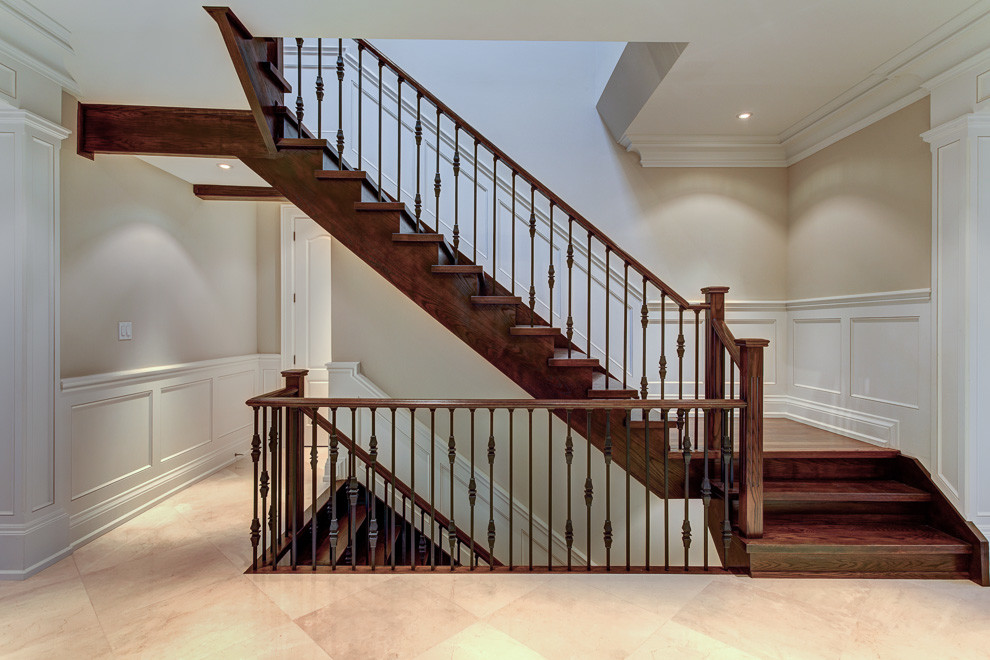 Transitional staircase photo in Toronto
