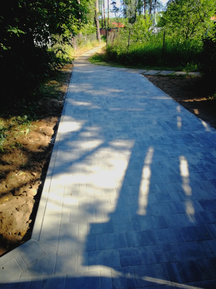 Укладка тротуарной плитки "старый город"