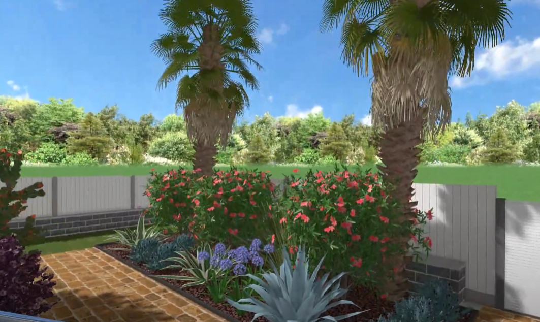 Jardin de ville Méditerranéen