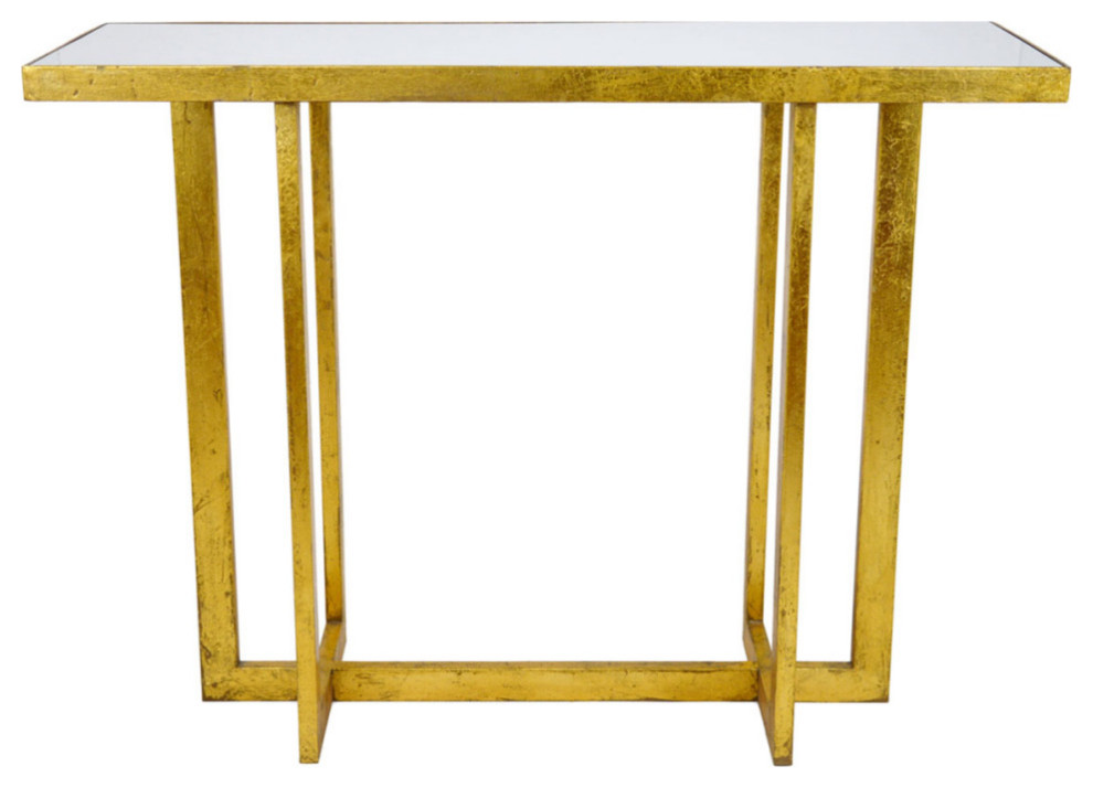 Sashlyn Silver Console Table Contemporary Console Tables by