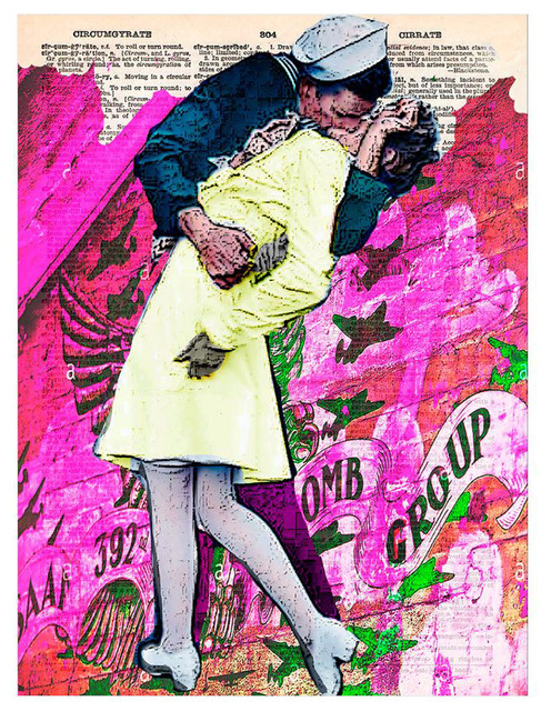 Art N Wordz V J Day In Times Square The Kiss Dictionary Sheet Pop Art Print Midcentury Prints And Posters By Whinycat Art N Wordz V J Day In Times Square The Kiss Dictionary Sheet Pop Art Print Midcentury Prints And Posters By Whinycat