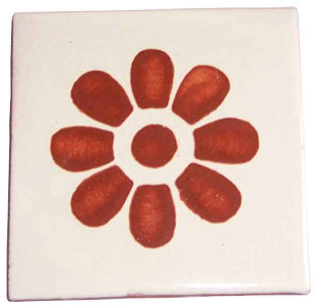 4"x4" Handpainted Mexican Talavera Tiles, Set of 12