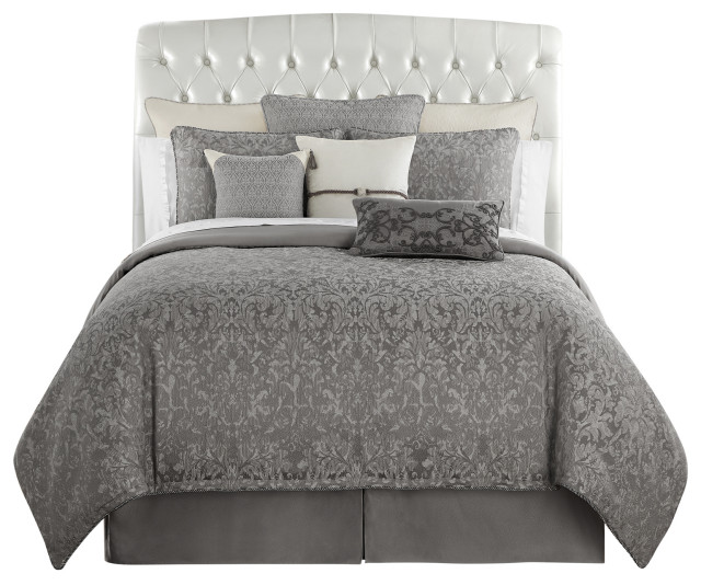 Vernon Queen 4Piece Comforter Set Contemporary Comforters And