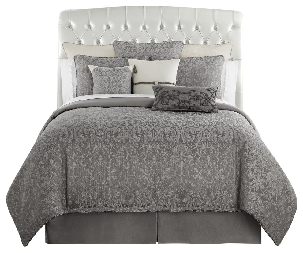Vernon Queen 4Piece Comforter Set Contemporary Comforters And