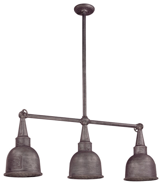 Raleigh, Outdoor Island Outdoor Pendant Industrial Kitchen Island