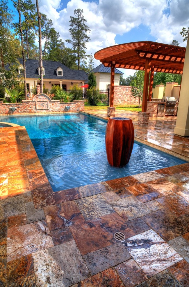Traditional pool in Houston.