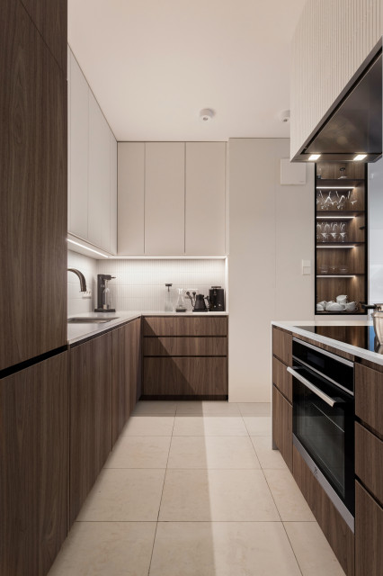 walnut elegance moderne-koekken