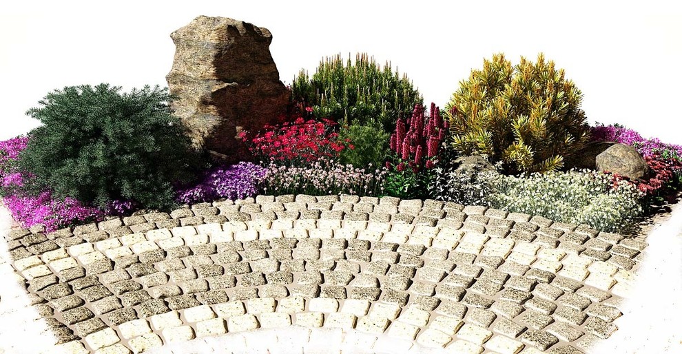 Рокарий в зоне отдыха