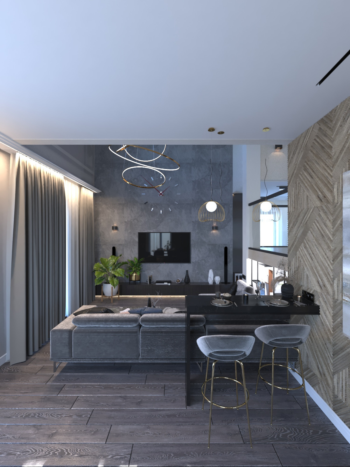 интерьер частного дома.1 этаж