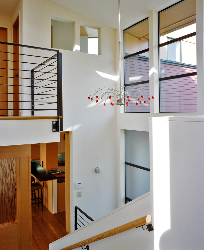 Inspiration for a contemporary entryway remodel in Seattle