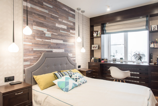 Дизайн интерьера квартиры industrial-bedroom