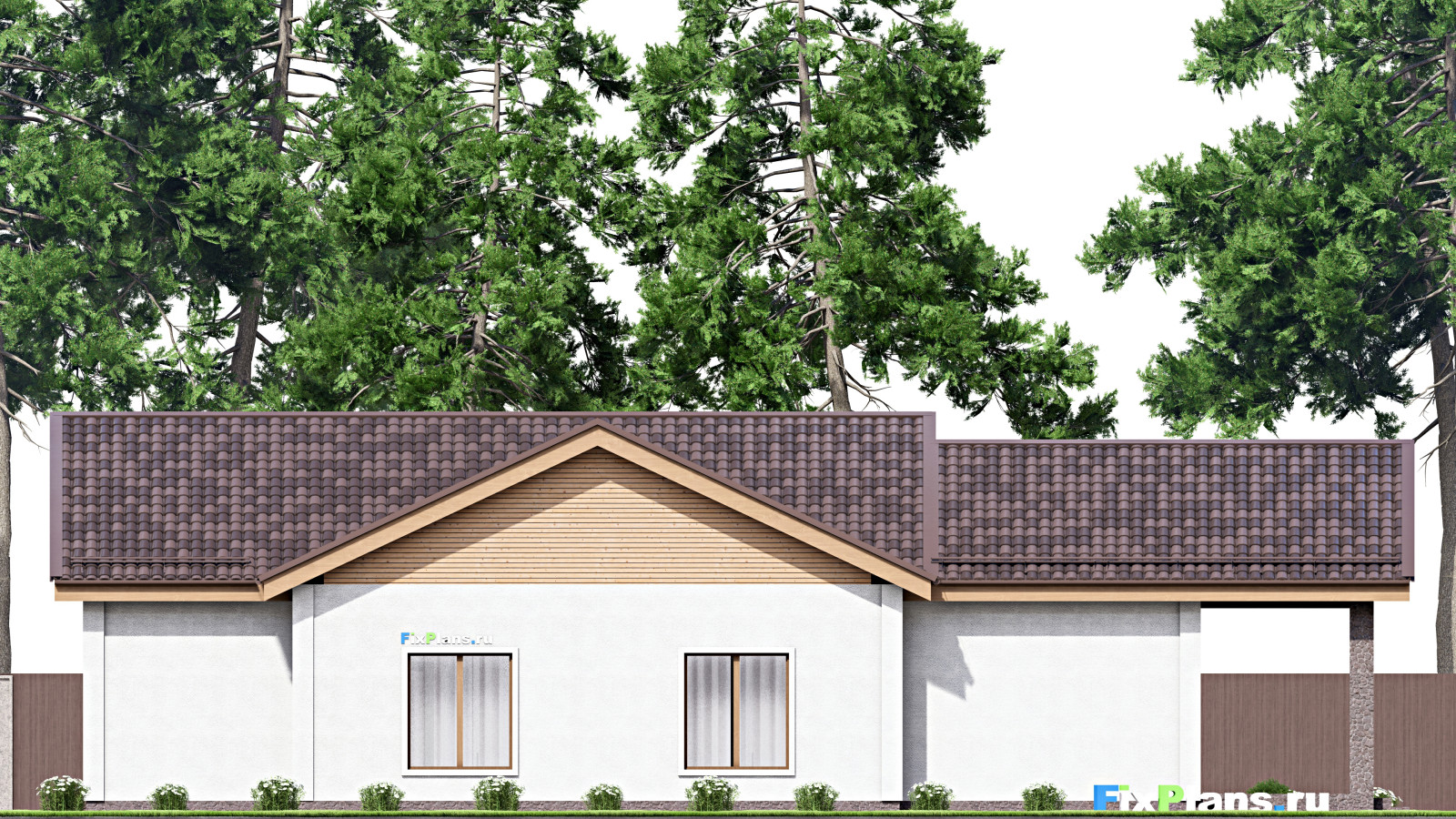 Проект одноэтажного дома 13х22м S180м2 F-16370