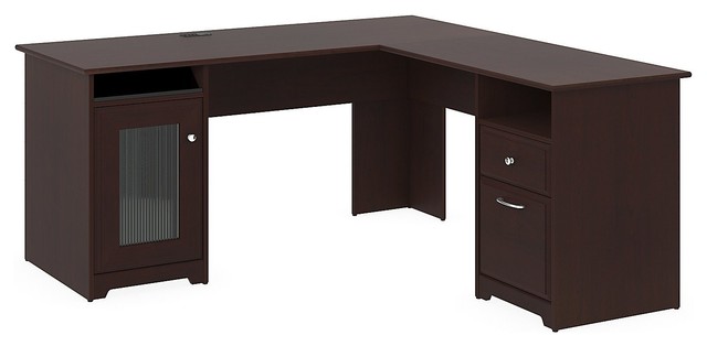 Bush Furniture Cabot Collection Harvest Cherry 60 W L Desk X K30 Bush Furniture Cabot Collection Harvest Cherry 60 W L Desk X K30