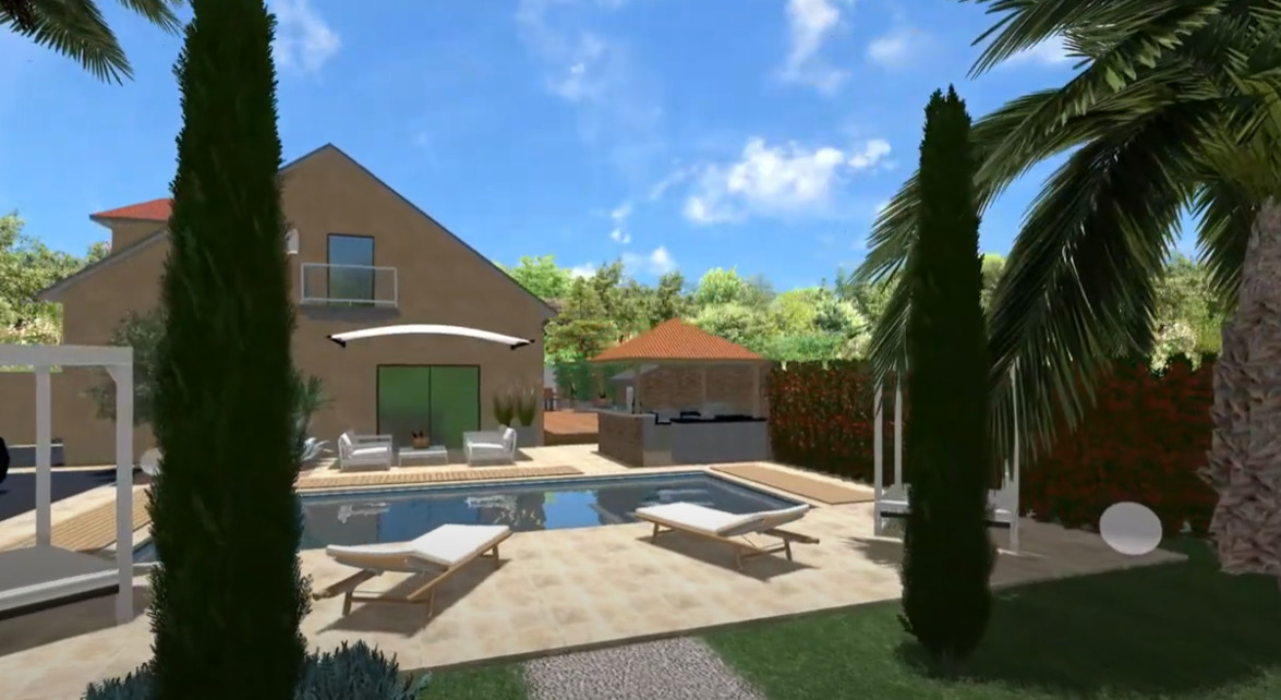 Jardin familial moderne